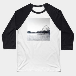 Frosted Santa Monica Pier Baseball T-Shirt